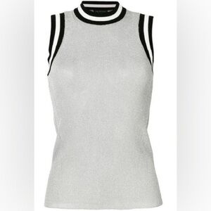 Rag & Bone- Priya Semi-Sheer Lurex Tank Top size medium
